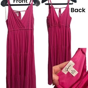Japna Fuchsia Sleeveless Maxi Dress
